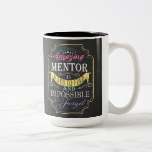 Tasse 2 Couleurs Cadeau de Remerciement pour Mentor Personnalisé