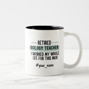 Tasse 2 Couleurs Cadeau de retraite drôle pour un professeur de bio