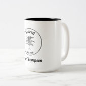 Tasse 2 Couleurs Cadeau de retraite personnalisé unique (Devant droit)