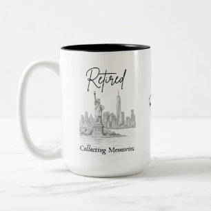 Tasse 2 Couleurs Cadeau de retraite pour les voyageurs