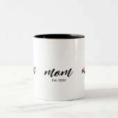 Tasse 2 Couleurs Cadeau de script de maman établi (Centre)