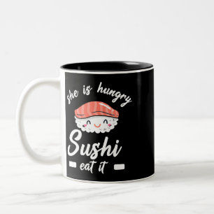 Tasse 2 Couleurs Cadeau de sushi pour enfants Kawaii Dames Wasabi F