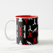 Tasse 2 Couleurs Cadeau de yoga unique (Gauche)