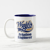 Tasse 2 Couleurs Cadeau d'ingénieur d'aviation (Gauche)