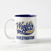 Tasse 2 Couleurs Cadeau d'investigateur (Gauche)