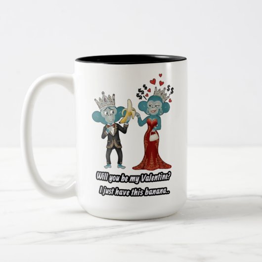 Tasse 2 Couleurs Cadeau drôle de la Saint-Valentin (Gauche)
