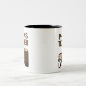 Tasse 2 Couleurs Cadeau (drôle) de professeur de physique (Centre)