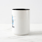 Tasse 2 Couleurs Cadeau drôle et inspirant pour monteur de lignes (Centre)