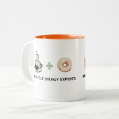 Tasse 2 Couleurs Cadeau drôle expert en énergie renouvelable (Devant gauche)