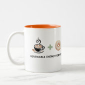 Tasse 2 Couleurs Cadeau drôle expert en énergie renouvelable (Gauche)