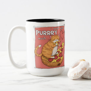 Tasse 2 Couleurs Cadeau drôle pour amateur de chats Je t'aime beauc