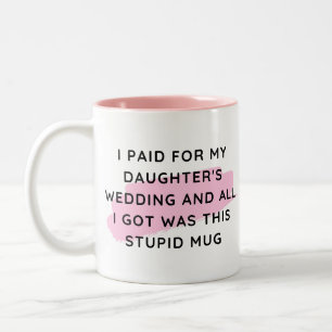 Tasse 2 Couleurs Cadeau drôle pour le père de la mariée, Cadeau de