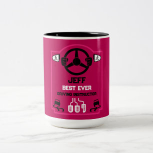Tasse 2 Couleurs Cadeau drôle pour moniteur d'auto-école