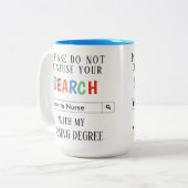 Tasse 2 Couleurs Cadeau fait sur commande pour des infirmières (Devant gauche)