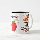 Tasse 2 Couleurs Cadeau Funny Principal Personnalisé (Devant droit)