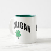 Tasse 2 Couleurs Cadeau irlandais de voyou (Devant gauche)