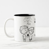 Tasse 2 Couleurs cadeau jubilé argent (Gauche)