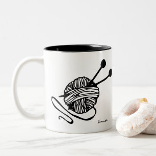 Tasse 2 Couleurs Cadeau Lover Tricot personnalisé Tricot personnali