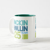 Tasse 2 Couleurs Cadeau Mariage du 25e anniversaire (Devant gauche)