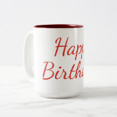 Tasse 2 Couleurs Cadeau marron (Devant gauche)