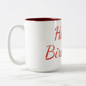 Tasse 2 Couleurs Cadeau marron (Gauche)