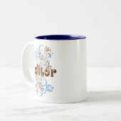 Tasse 2 Couleurs Cadeau mignon de rédacteur (Devant gauche)