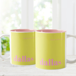 Tasse 2 Couleurs Cadeau moderne de Dallas Texas