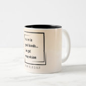 Tasse 2 Couleurs Cadeau Motivationnel Motivationnel Minimal Moderne (Devant droit)