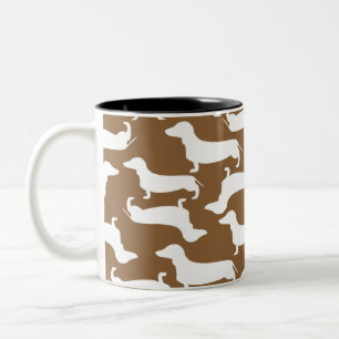 Tasse 2 Couleurs Cadeau parfait de motif mignon de teckel pour