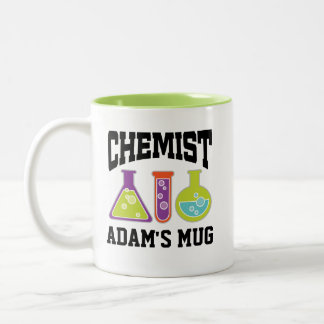 Tasse 2 Couleurs Cadeau personnalisé d'enseignant en chimie