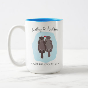 Tasse 2 Couleurs Cadeau personnalisé mignon fait pour chaque loutre