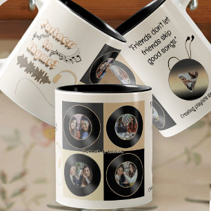 Tasse 2 Couleurs Cadeau personnalisé photo vinyle Meilleure amie