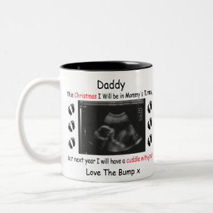 Tasse 2 Couleurs Cadeau personnalisé pour papa à être de bosse