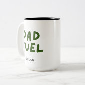 Tasse 2 Couleurs Cadeau personnalisé pour papa moderne (Devant gauche)
