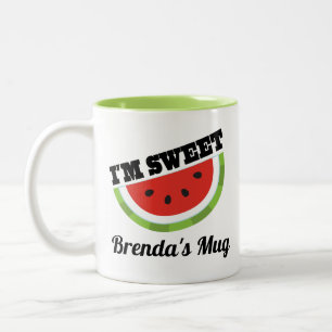Tasse 2 Couleurs Cadeau personnalisé Watermelon Lover