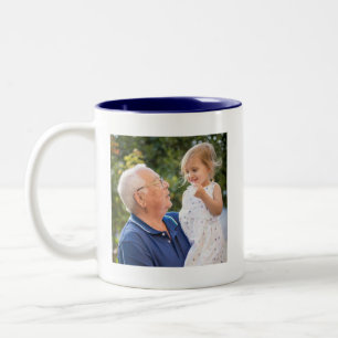 Tasse 2 Couleurs Cadeau photo de Meilleur Grand-père sentimental du