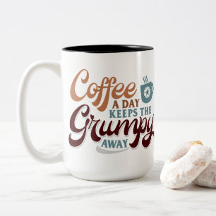 Tasse 2 Couleurs Cadeau pour amateur de café : un café par jour