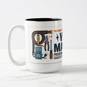 Tasse 2 Couleurs Cadeau pour électriciens Volt Master