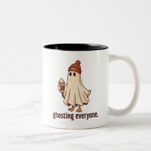 Tasse 2 Couleurs Cadeau pour les amateurs de café, oie fantôme qui