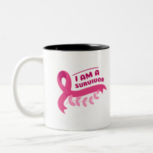 Tasse 2 Couleurs Cadeau pour Patient cancéreux Je suis un Survivant