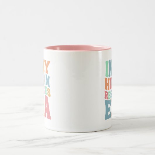 Tasse 2 Couleurs Cadeau professionnel super Retro Human Resources E (Centre)