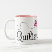 Tasse 2 Couleurs Cadeau rose mignon de Quilter (Gauche)