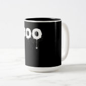 Tasse 2 Couleurs Cadeau Spider | Halloween Funny Effrayant Petit Ar (Devant droit)