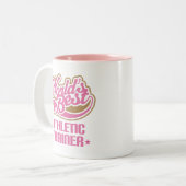 Tasse 2 Couleurs Cadeau sportif mignon d'entraîneur (Devant gauche)