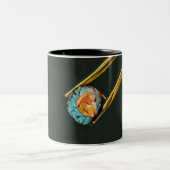 Tasse 2 Couleurs cadeau sushi cool (Centre)
