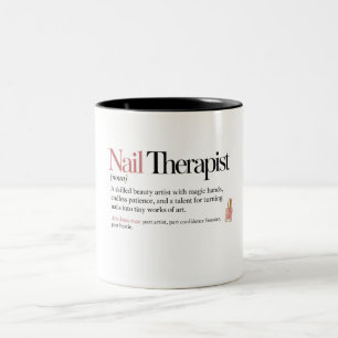 Tasse 2 Couleurs Cadeau Technicien Ongles Définition de Thérapeute