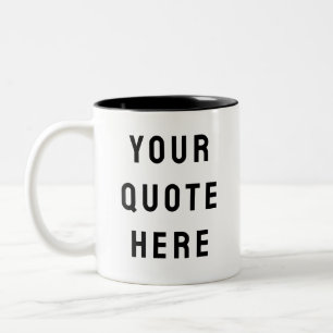 Tasse 2 Couleurs Cadeau texte personnalisé Votre citation ici Prése