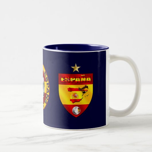 Tasse 2 Couleurs Cadeau une étoile de champions d'Espana (Droit)