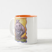 Tasse 2 Couleurs Cadeaux & Accessoires Hippopotame (Devant gauche)