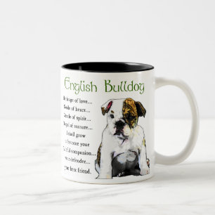 Tasse 2 Couleurs Cadeaux anglais de bouledogue